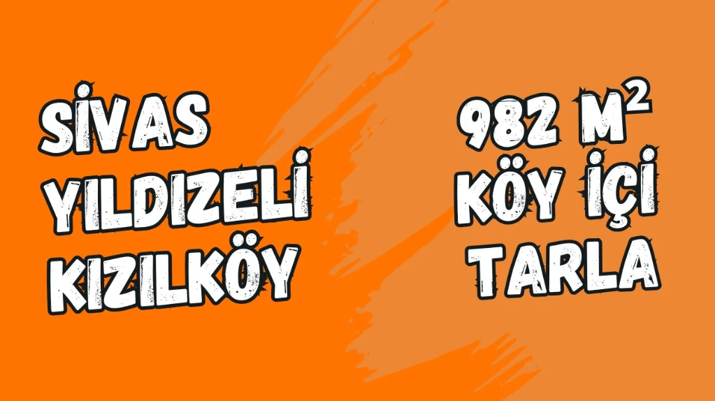 SİVAS YILDIZELİ KIZILKÖY  KÖYÜNDE  982  M² TARLA  SATILIKTIR - SİVAS YILDIZELİ fotoğraf 10